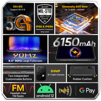 UMIDIGI BISON GT2 PRO 5G IP68 Android 12 wytrzymały smartfon Dimensity 900 6.5 "FHD + 64MP potrójny aparat 6150mAh bateria telefon 2